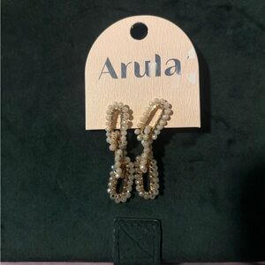 NWT Arula Gold and Pearl Earrings